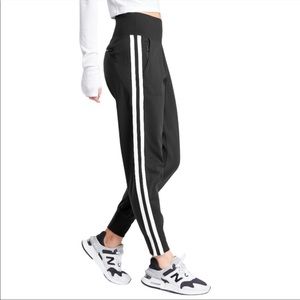 Athleta Black Venice Side Stripe Jogger Size Large